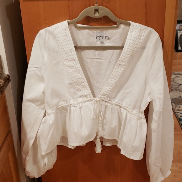 Princess Polly Rain Dance Tie Front Top - Picture 5 of 8